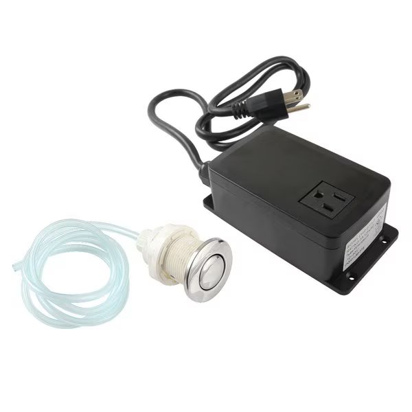 Single Outlet Garbage Disposal Air Switch Kit, Polished Chrome, Kingston Brass, Mfr#: KASK311